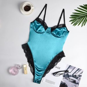 Body En Satin Avec Dentelle