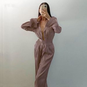 Ensemble Satin Brillant Femme