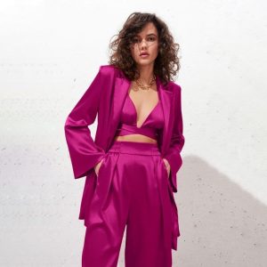 Ensemble Satin Tailleur Femme - DESTOCKAGE