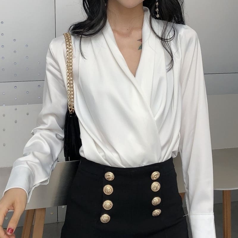 Blouse Cache Coeur Satin