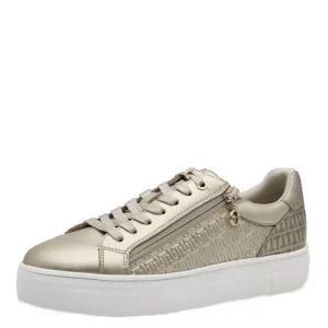 Tamaris Sneakers dorées à plateforme
