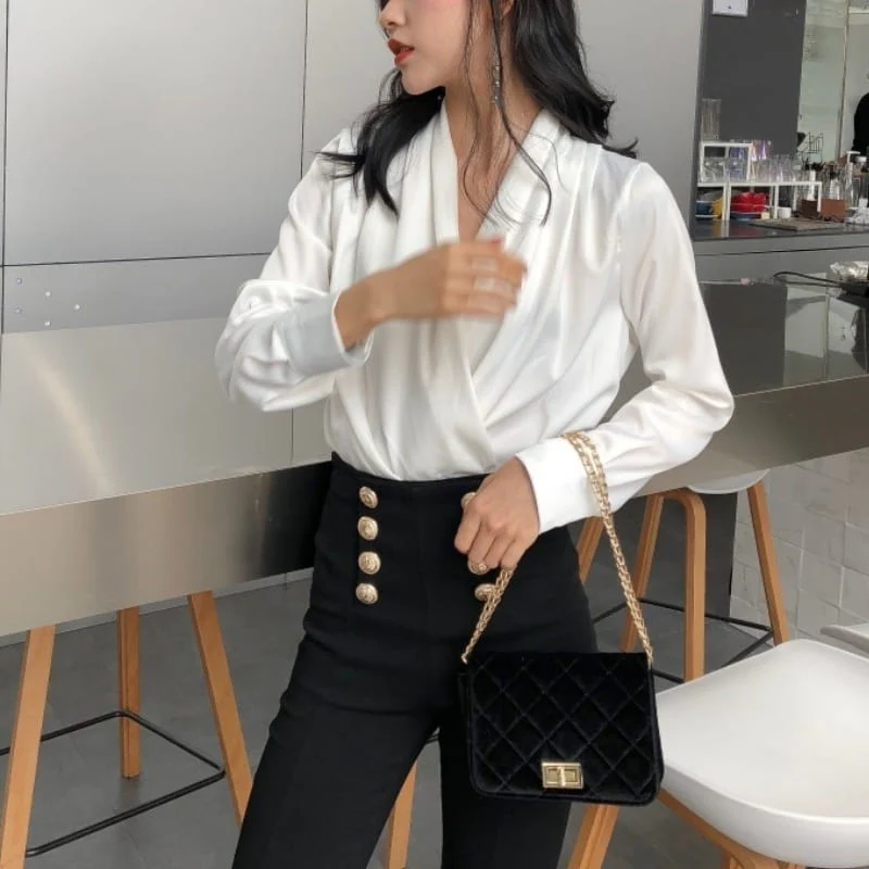 Blouse Cache Coeur Satin – Image 4