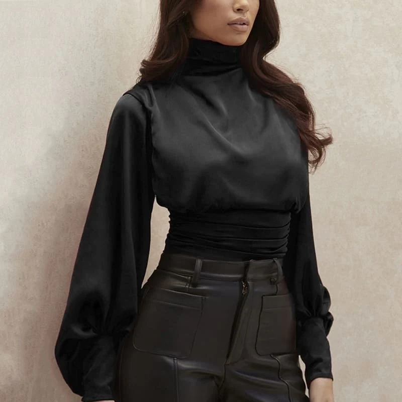 Body Femme Dos Nu Satin Noir