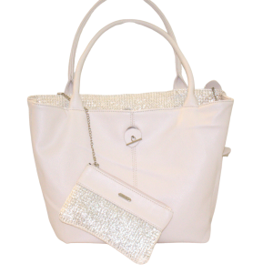 Sac à main réversible – Crème
