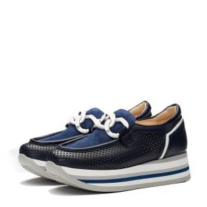 Softwaves : Mocassins bleu marine