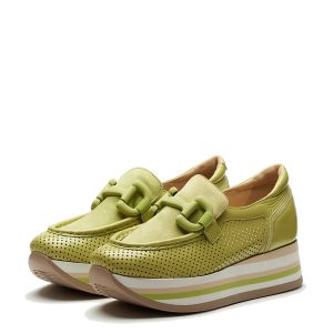 Softwaves : Mocassins verts