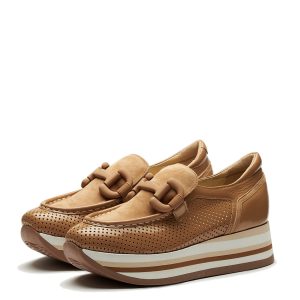 Softwaves : Mocassins noisette
