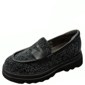 Softwaves Mocassins noirs crantés