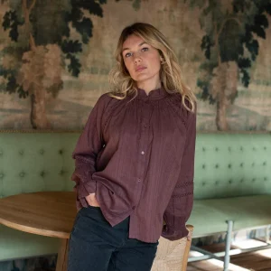 Blouse Daisy prune