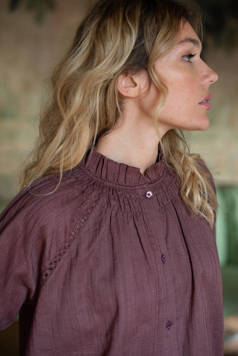 Blouse Daisy prune – Image 2