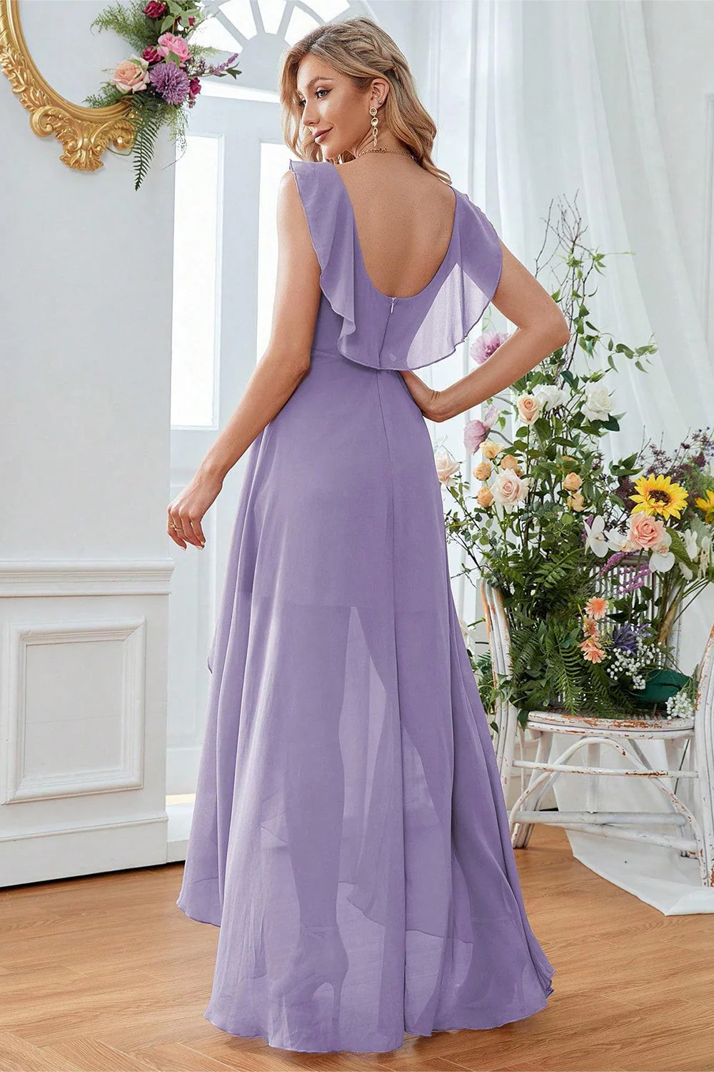 Robe ceremonie parme – Image 4