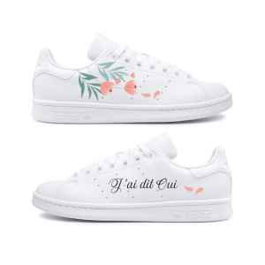 Stan Smith Fleurs Roses (f)
