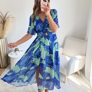 Robe longue fendue – Carla