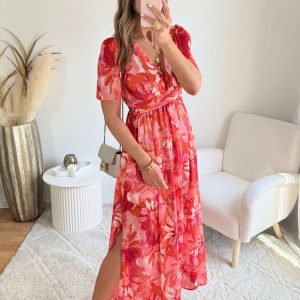 Robe longue fendue – Stella