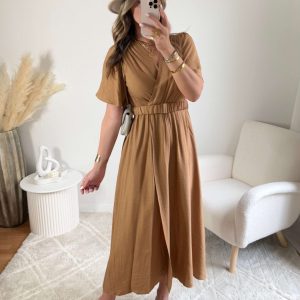 Robe longue fendue – Camille