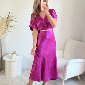 Robe longue rose – Sophia
