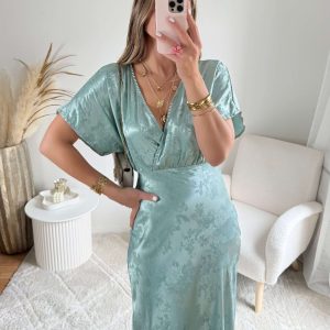 Robe longue verte – Sophia