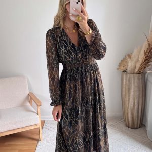 Robe noire dorée – Gloria