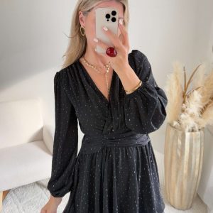 Robe noire à strass – Cali