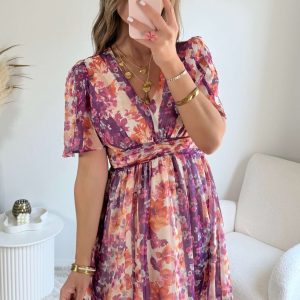 Robe voile imprimée – Lilou
