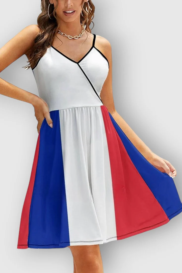 Robe drapeau france