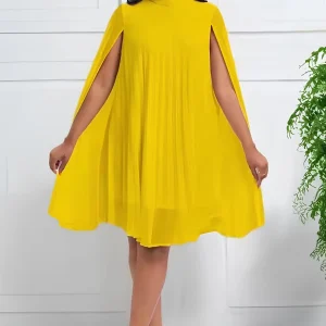 Robe jaune trapeze