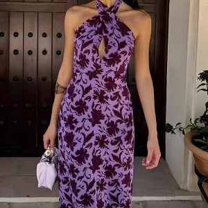 Robe longue coquelicot