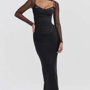 Robe longue et manche longue