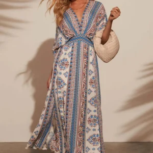 Robe longue foulard