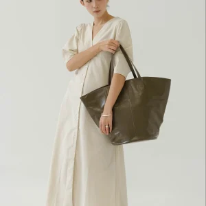 Robe longue lin beige
