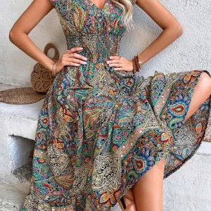 Robe motif cachemire