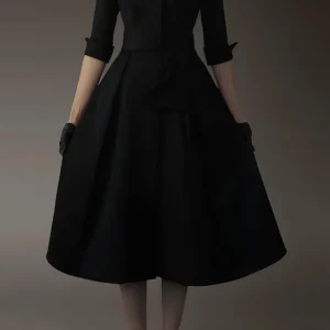 Robe noire annee 50
