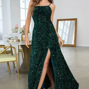 Robe noire et verte