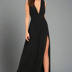 Robe noire gala