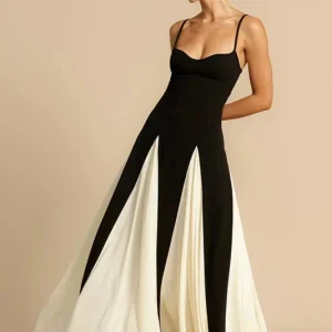Robe pull bicolore