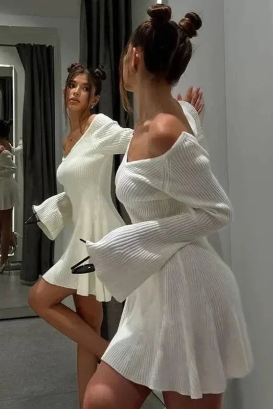 Robe pull col v – Image 3
