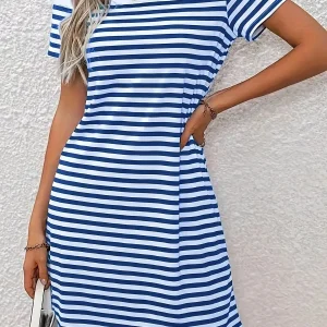 Robe pull marinière