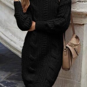 Robe pull torsadé
