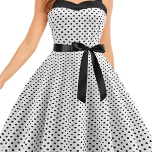 Robe rockabilly blanche