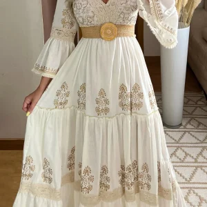 Robe soie dentelle
