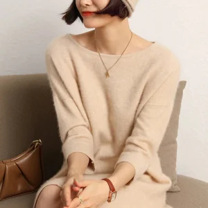 Robe sweat beige