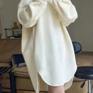 Robe sweat blanche