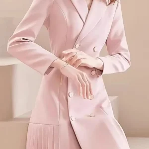 Robe tailleur rose
