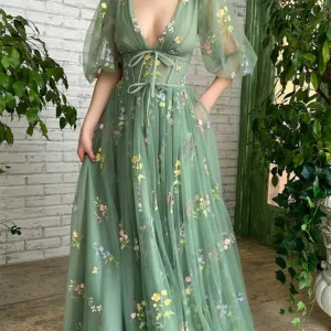 Robe tulle fleur