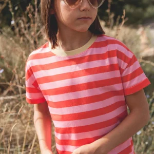 T-shirt Mini Amore rayé malabar