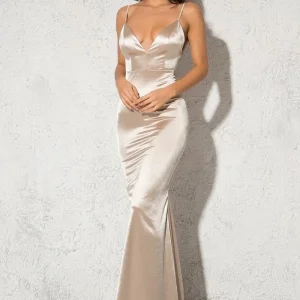Robe Longue Satin - DESTOCKAGE