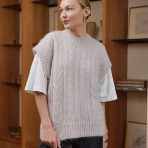 Pull sans manches Tilda beige