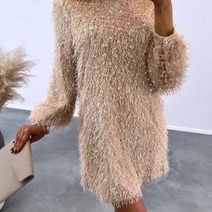 Robe de soirée midi sequin