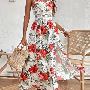 Robe longue bohème fleurie
