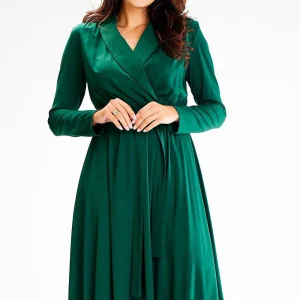 Robe midi verte